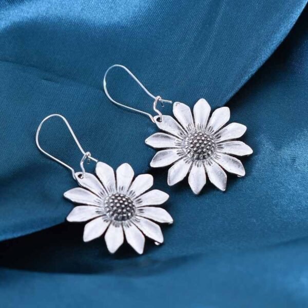 Retro Three-dimensional Sunflower Eardrops Sunflower - Image 6