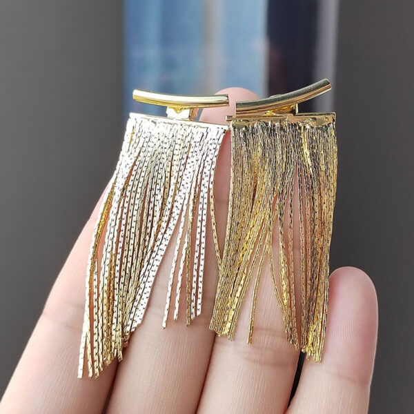 Geometric Simple Metal Earrings - Image 8