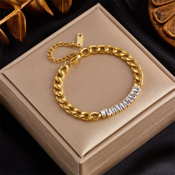 Women's Fashion Three-dimensional Butterfly Titanium Steel Bracelet - Image 9