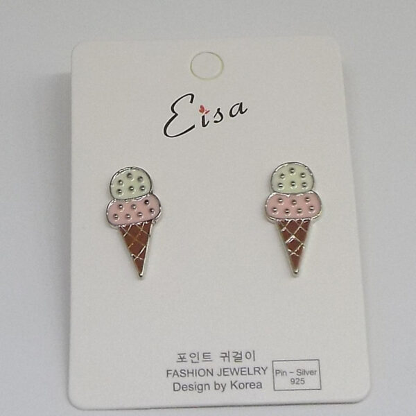 Cartoon Enamel Birds Flamingo Stud Earrings Ear Accessories Cute Fruit Avocado Ice Cream Earings For Girl Statement Jewelry - Image 5