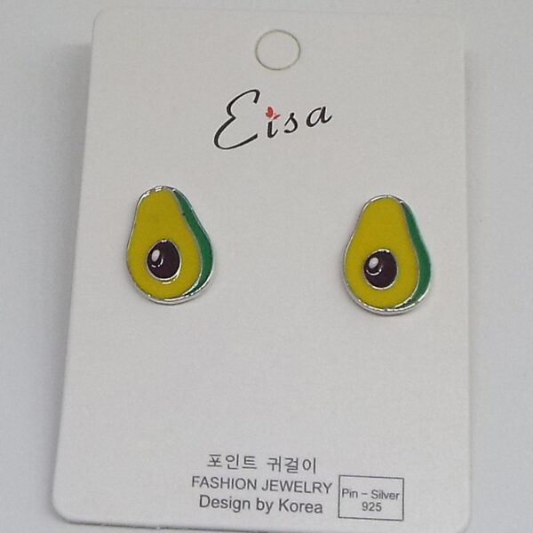 Cartoon Enamel Birds Flamingo Stud Earrings Ear Accessories Cute Fruit Avocado Ice Cream Earings For Girl Statement Jewelry - Image 2