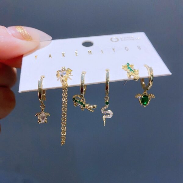 Fashion Personality Small Animal Earings Set - Image 2