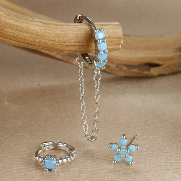 Women's Colorful Zircon Fashion Chain Earrings With Diamonds - Image 7